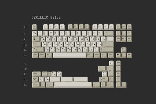 GMK CYL Cyrillic WoB & Beige