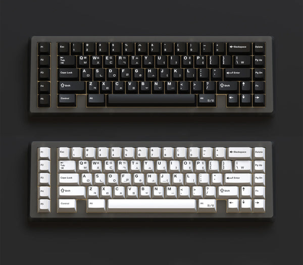 キーボード GMK White on Black Hangul R2 gmk_cyl_hangul_wob_bow_thumbna