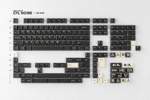 キーボード GMK White on Black Hangul R2 GMK CYL Noire R2 – Oblotzky Industries