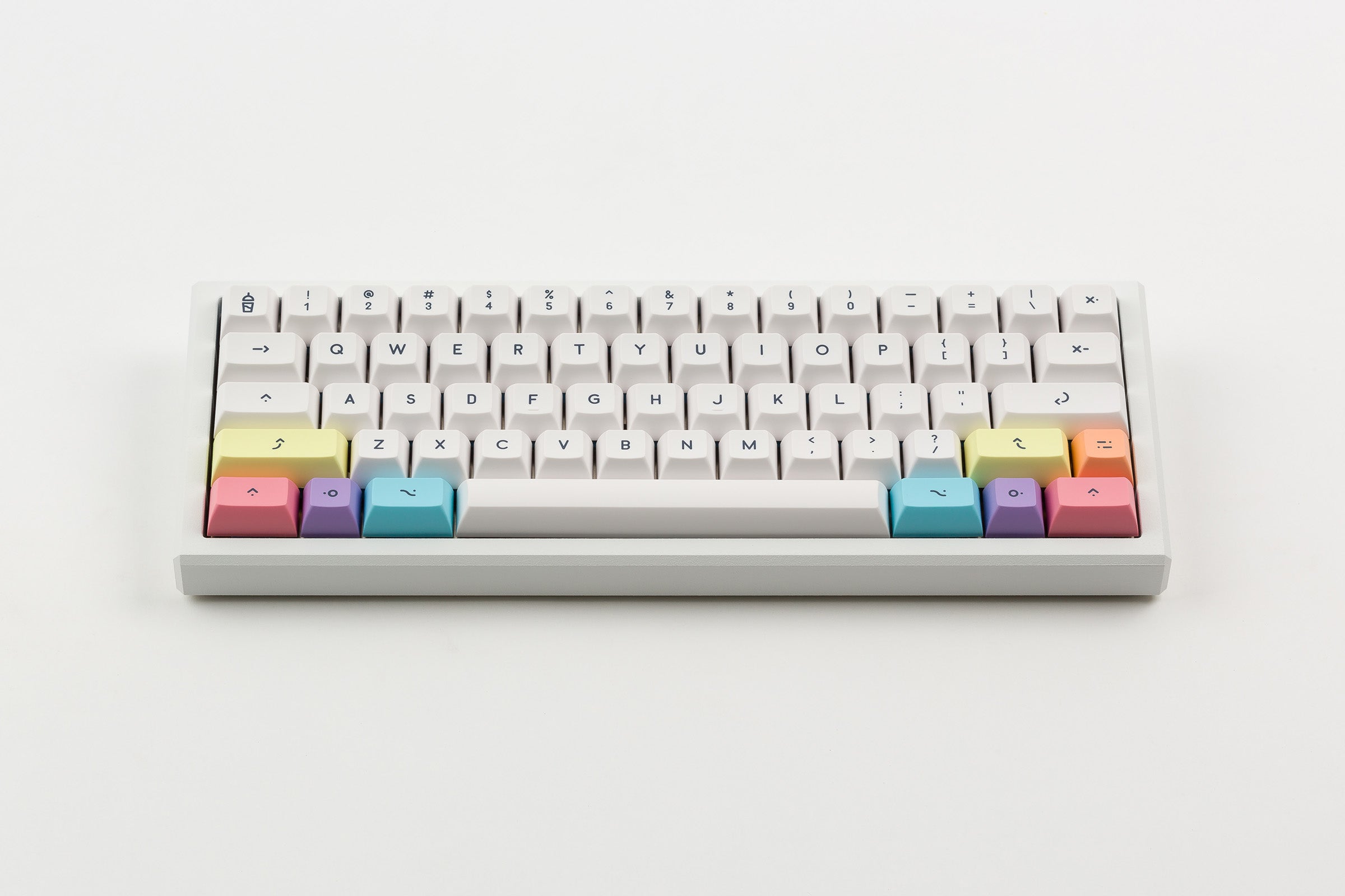 KAT Milkshake exact product photo showing the milky light biip colorway installed on a keyboard