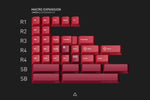 The Macro Expansion add-on kit extends the Core’s layout coverage and provides support for 660-like keyboards (2.25U Shift), standalone numpads (double zero and equals key), ergonomic and split keyboards (split space bars and a second B), 88-key tenkeyless boards (F13) , 60% keyboards with arrows (2.00U and 1.00U Shifts) and extended boards such as the ION Zenith (M1-M10 keys). Alternative layout modifiers for HHKB, tenkeyless and other standard layouts are also included.